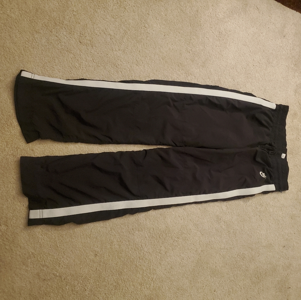Black and white Nike Wind Pants